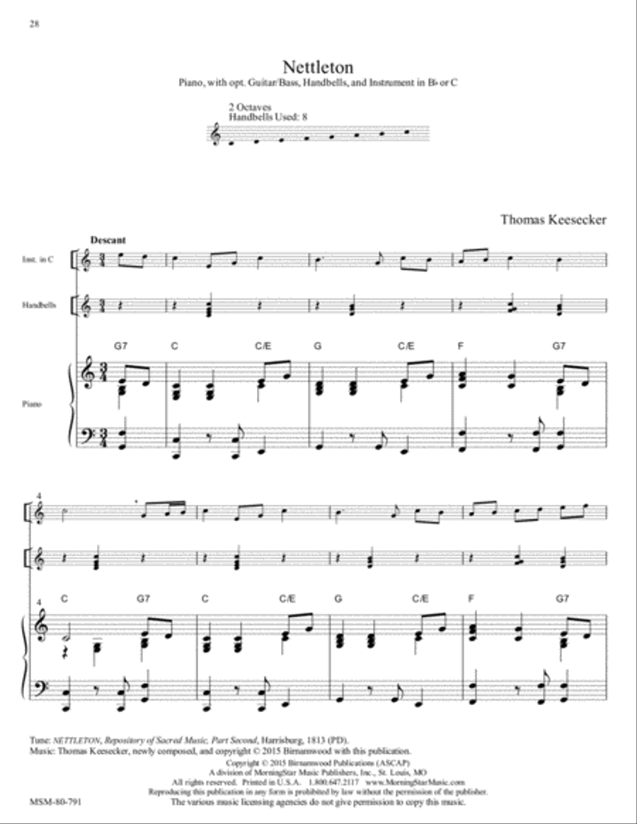 Nettleton Choir scores gallery preview page 1