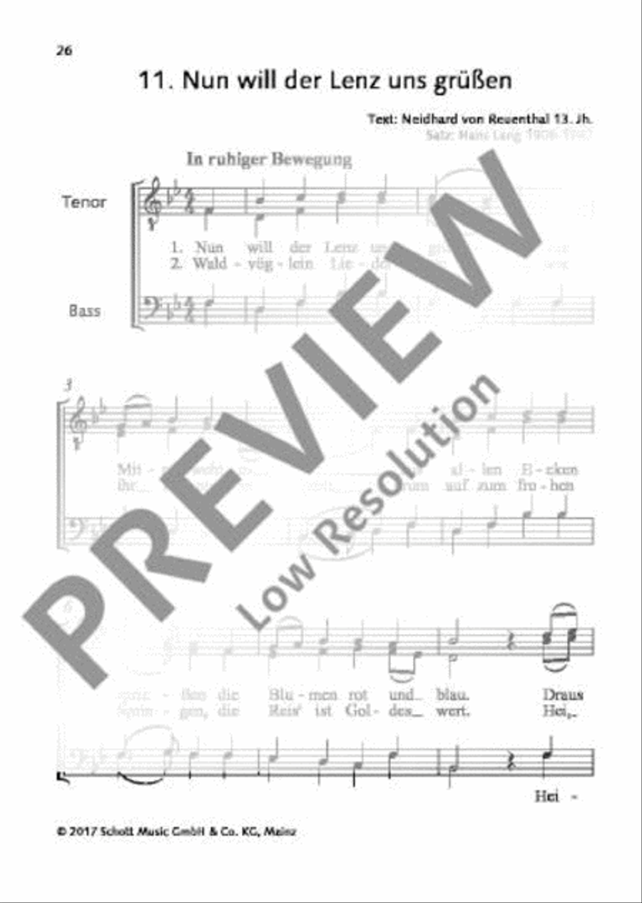 Nun will der Lenz uns grüßen TTBB scores gallery preview page 2
