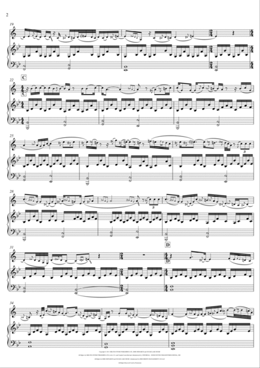 Someone Like You Clarinet Solo scores gallery preview page 2
