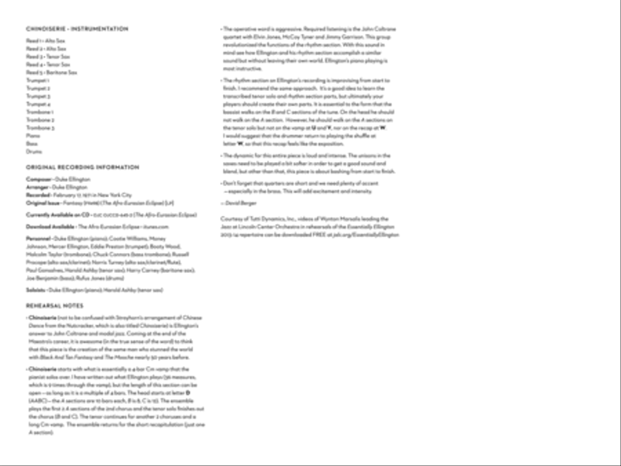 Chinoiserie (from Afro-Euroasian Eclipse): Score Jazz Ensemble scores gallery preview page 4