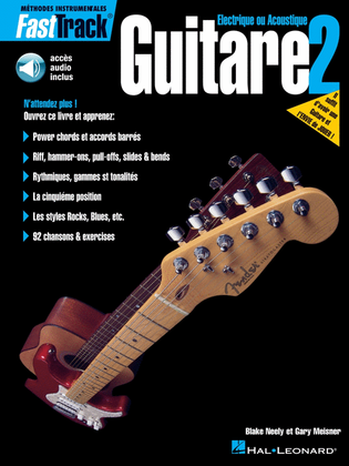Book cover for FastTrack Guitar Method – Book 2 – French Edition – With Online Audio