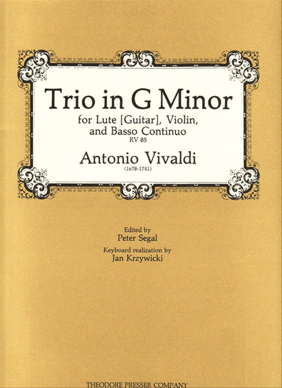 Trio in G Minor Trio in G Minor Chamber Music scores gallery preview page 1