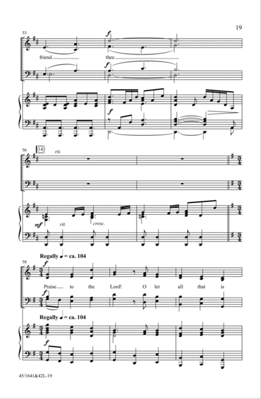 A Festival of Hymns SATB (Digital Download) 4-Part scores gallery preview page 19