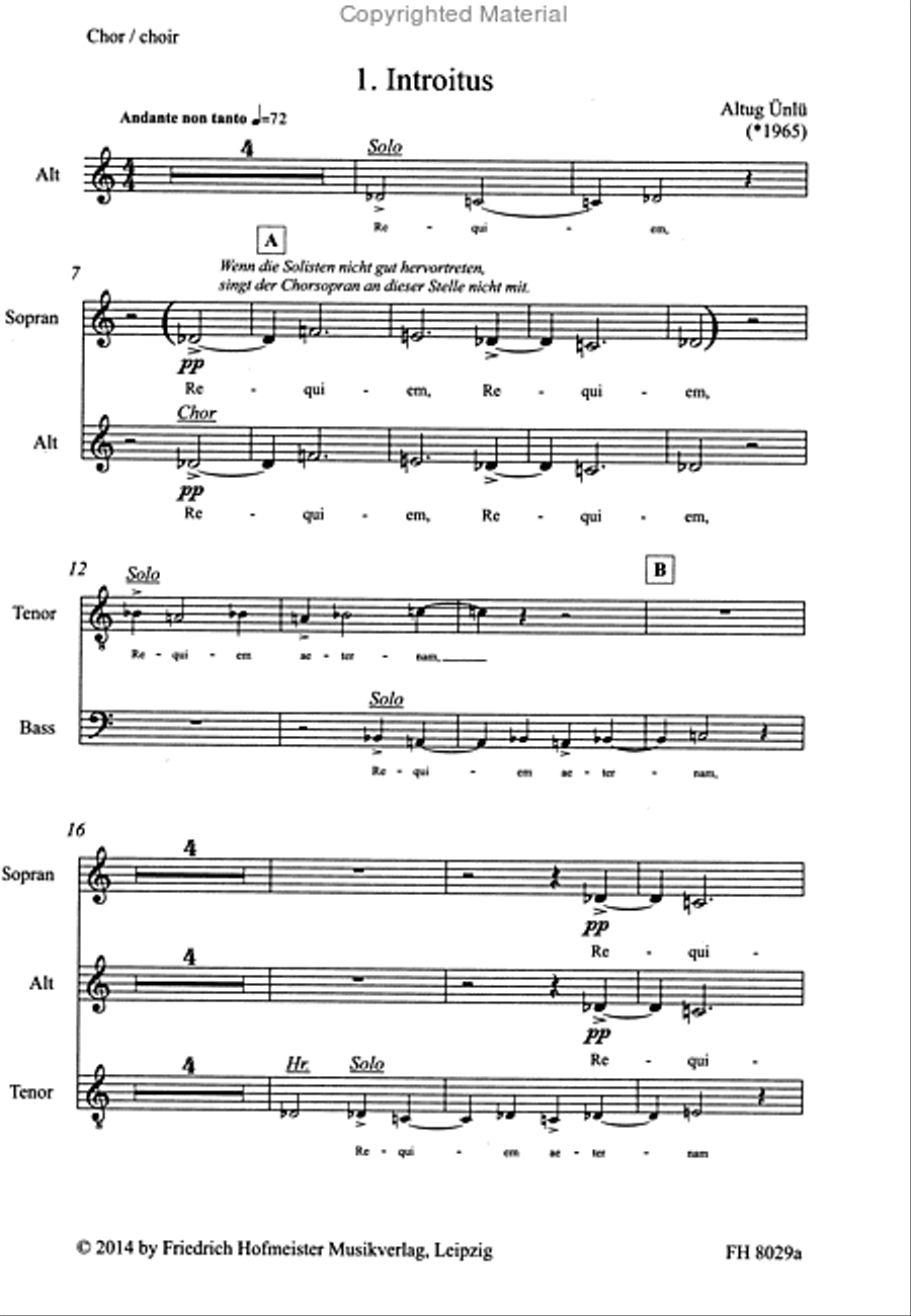 Requiem / Chorpartitur 4-Part scores gallery preview page 2