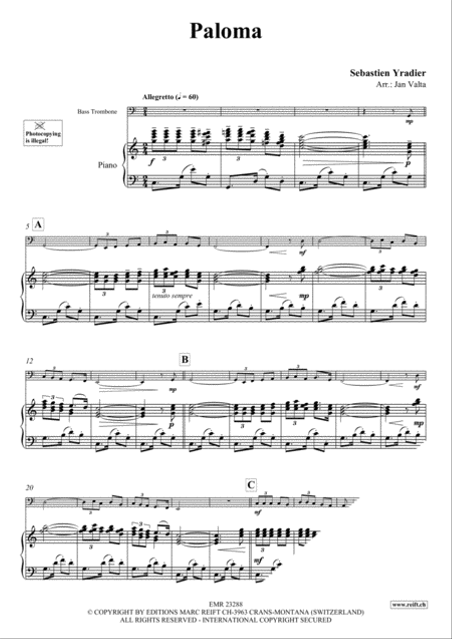 Paloma Bass Trombone scores gallery preview page 3