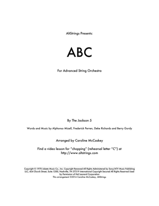 Book cover for ABC