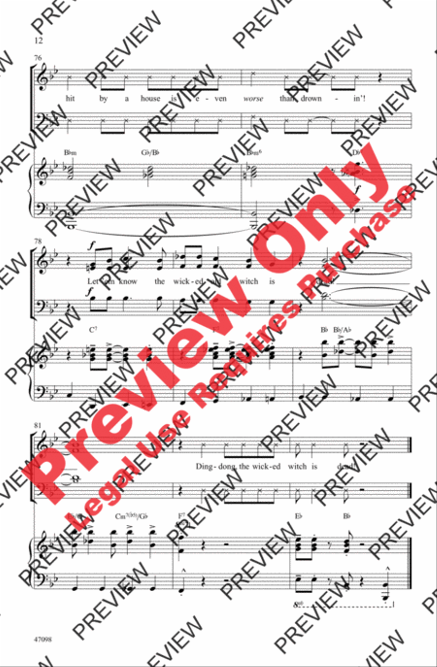 Ding-Dong! The Witch Is Dead 3-Part scores gallery preview page 11