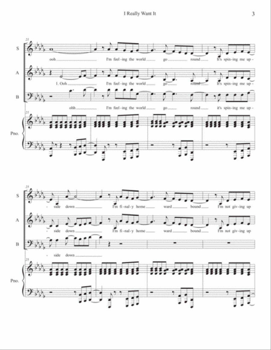 I Really Want It 3-Part scores gallery preview page 4