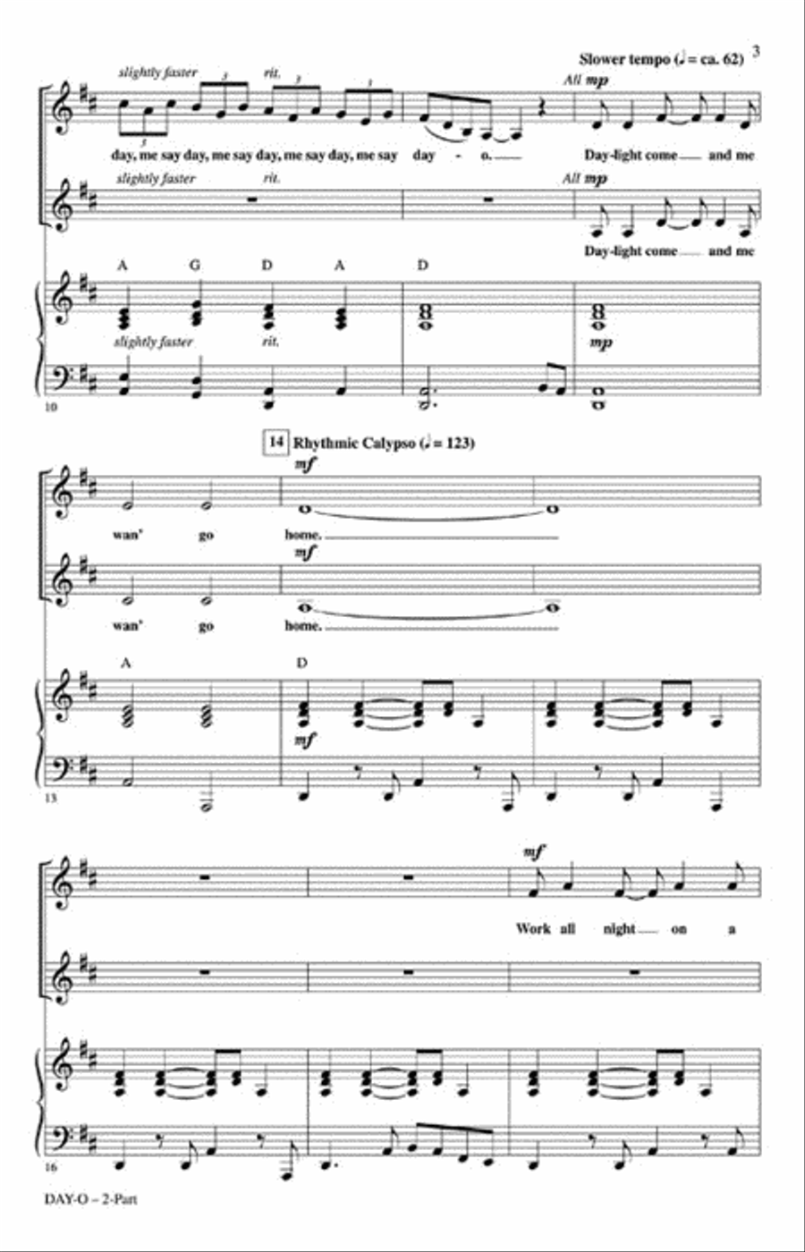 Day-O 2-Part scores gallery preview page 3