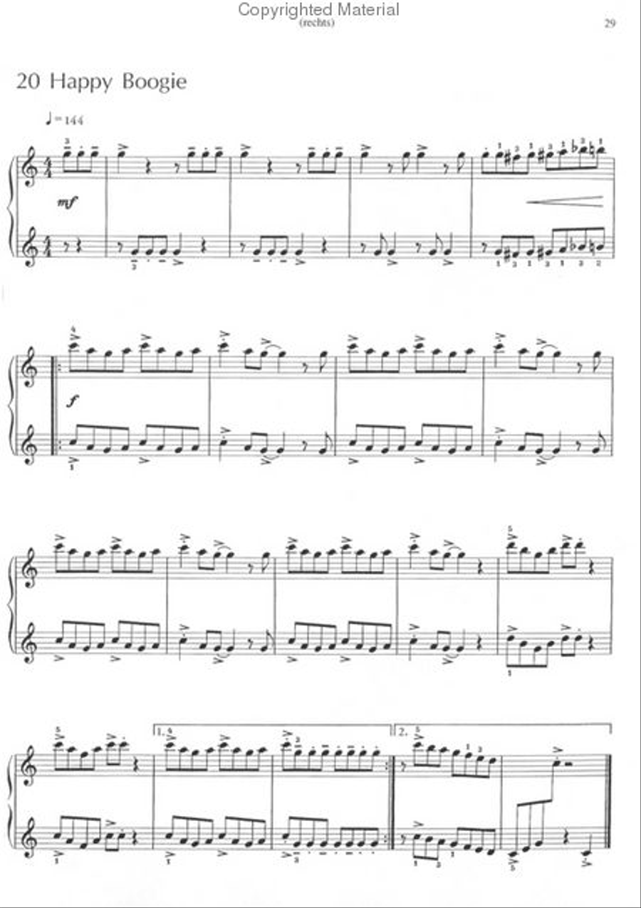 Mini Jazz Piano Duet scores gallery preview page 3