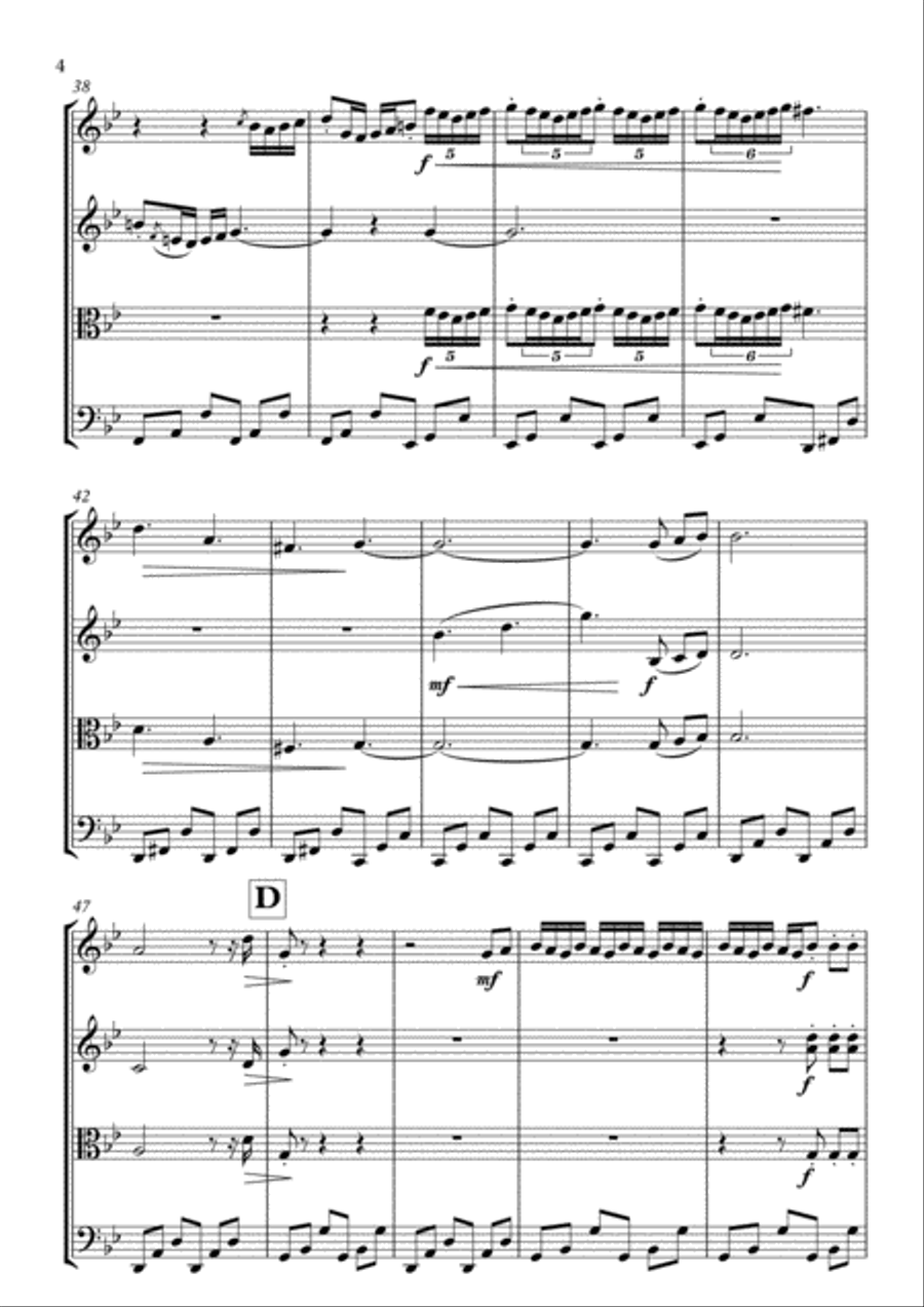 Rudimentary Problem Rudimentary Problem String Quartet scores gallery preview page 6