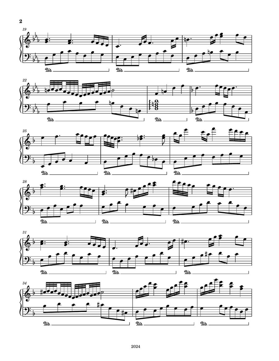 Piano Dream No. 83124 Piano Solo scores gallery preview page 2