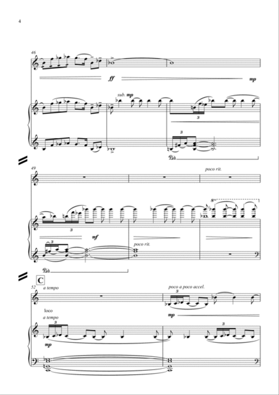 Sonata for Violin and Piano no. II Violin Solo scores gallery preview page 6