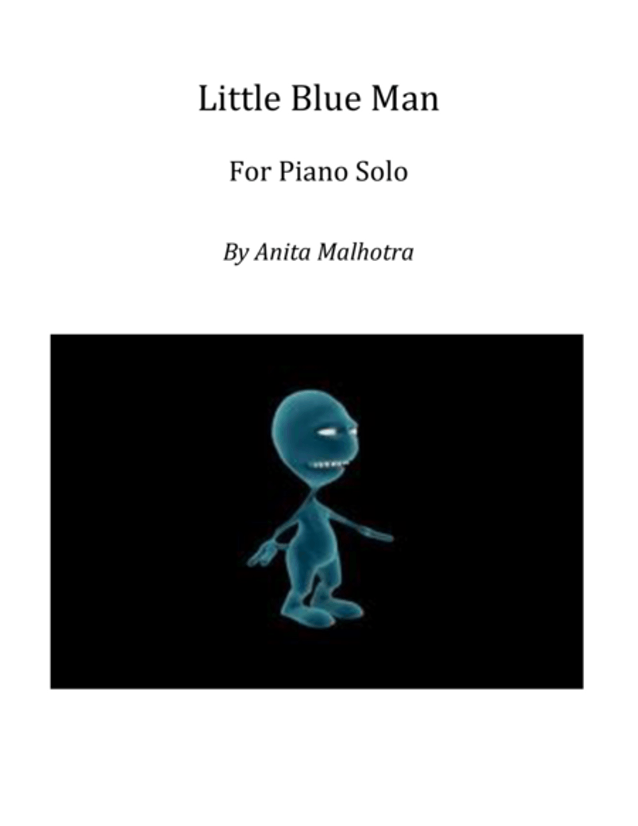 Little Blue Man (for Piano) Piano Solo scores gallery preview page 1