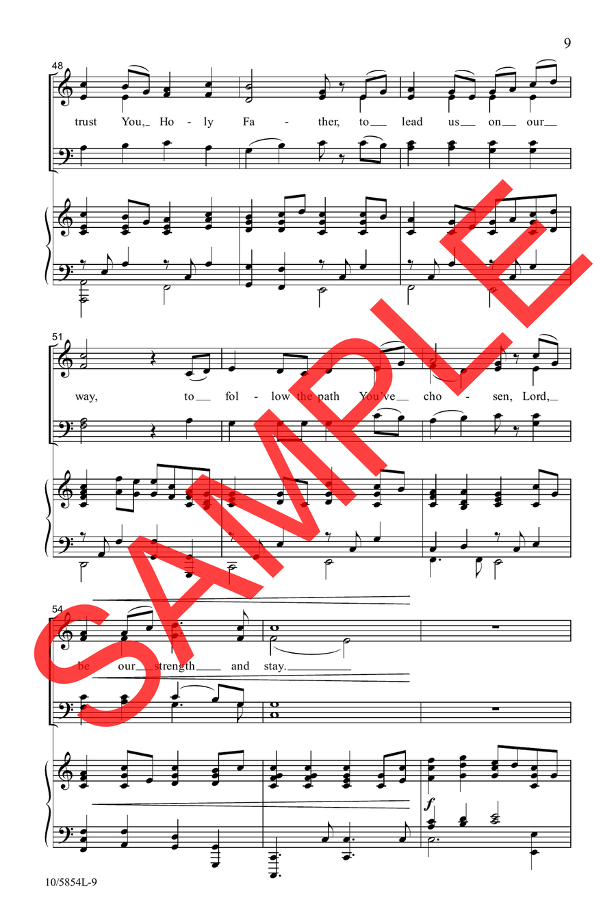 We Thank You, Lord, for Family 4-Part scores gallery preview page 7
