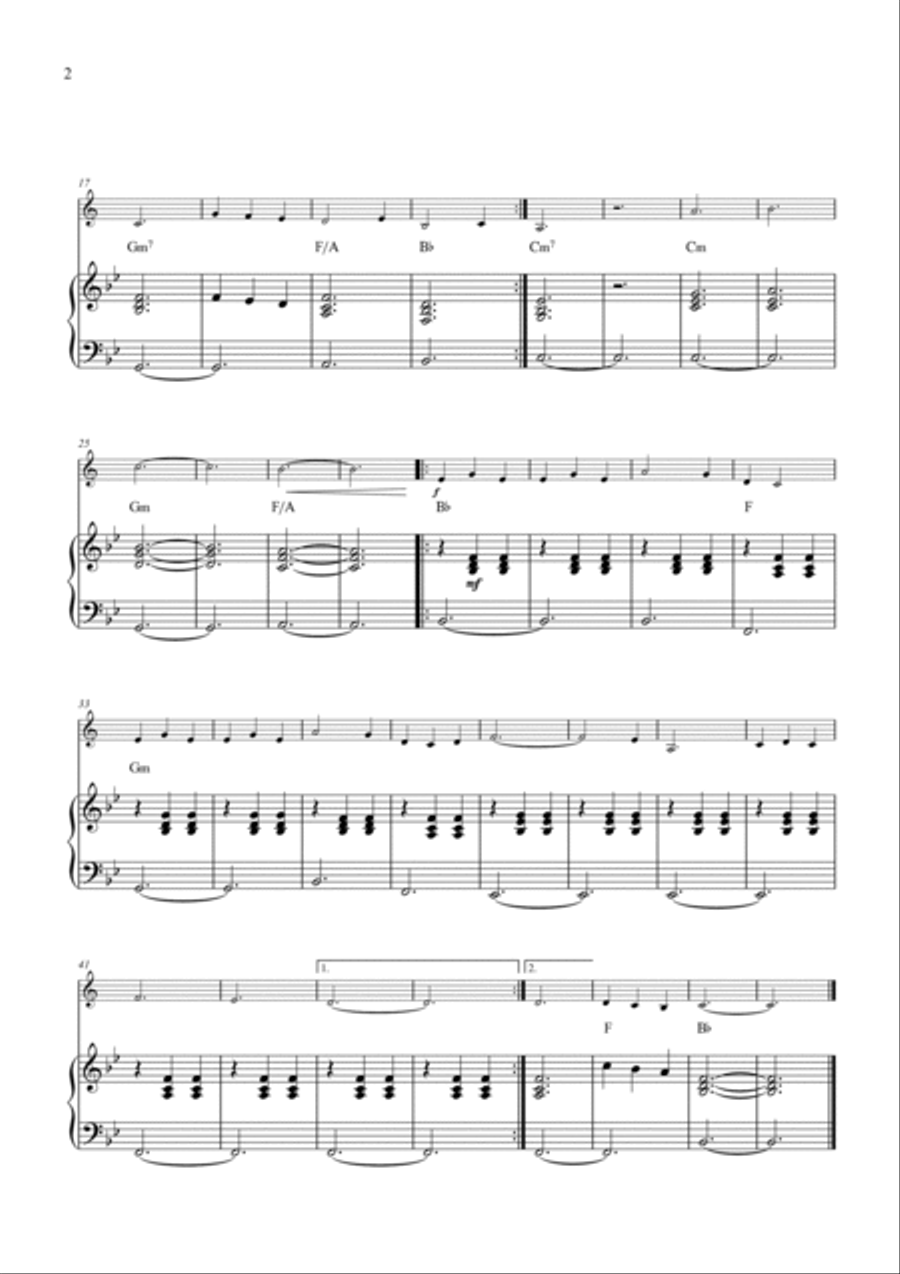 A Thousand Years B-Flat Clarinet scores gallery preview page 2