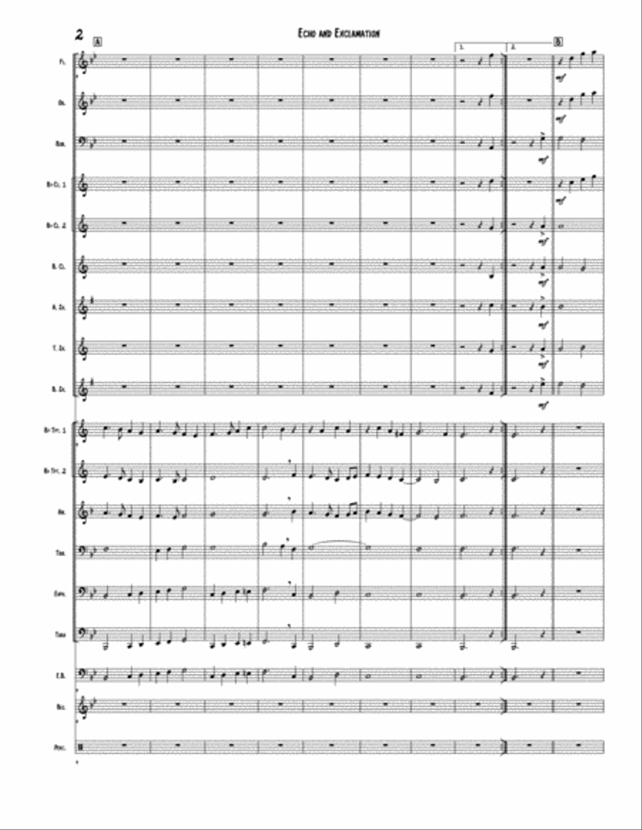 Echo and Exclamation Concert Band scores gallery preview page 4