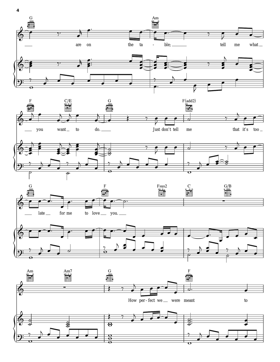 Higher Window Piano, Vocal, Guitar scores gallery preview page 4