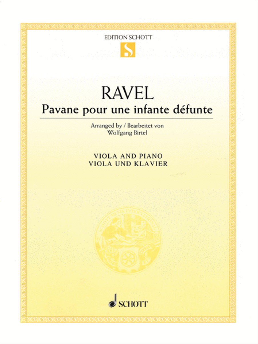 Pavane pour une infante défunte Piano Accompaniment scores gallery preview page 1