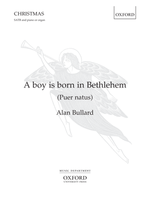 Book cover for A boy is born in Bethlehem