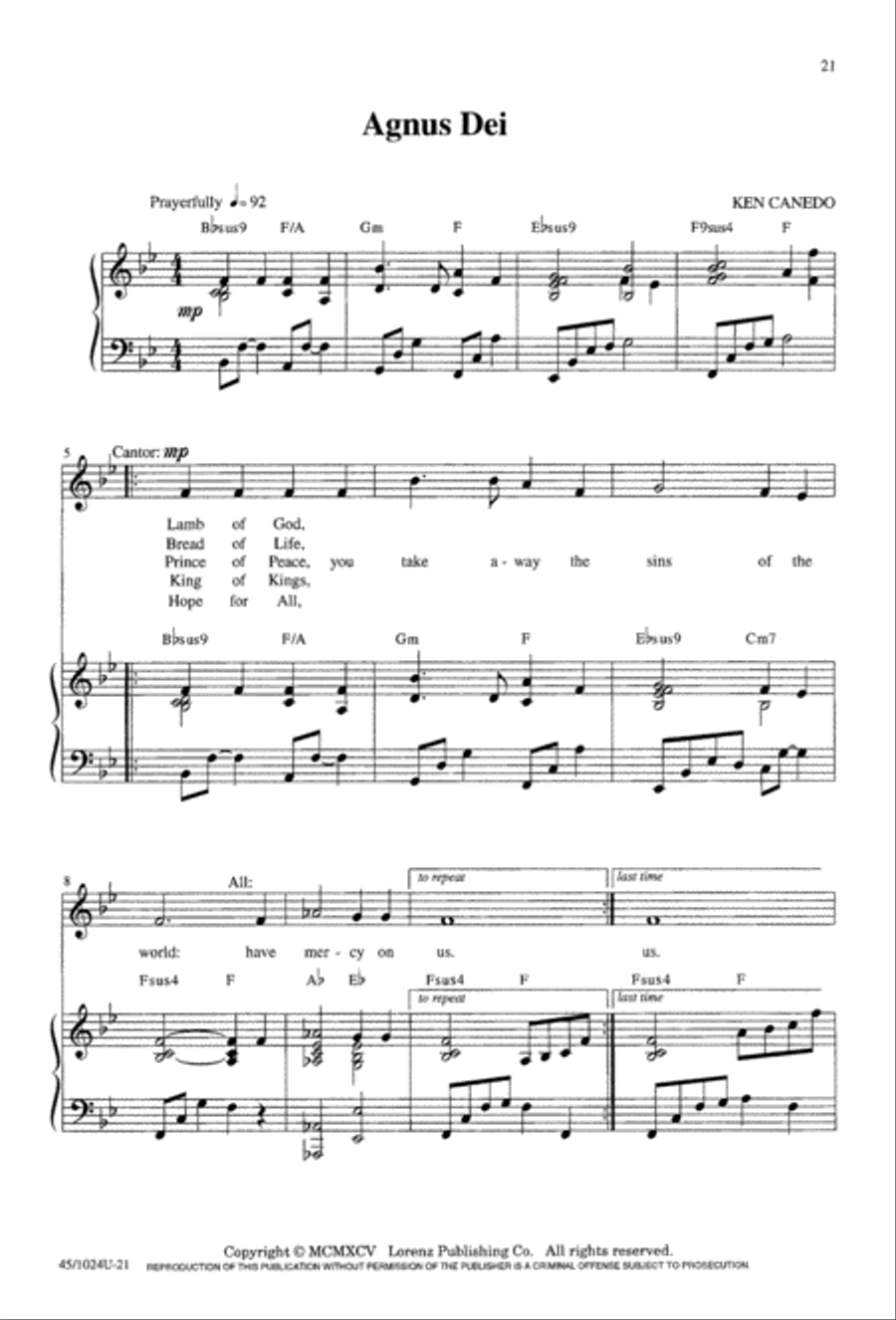 Mass of Compassion Mass of Compassion 4-Part scores gallery preview page 23