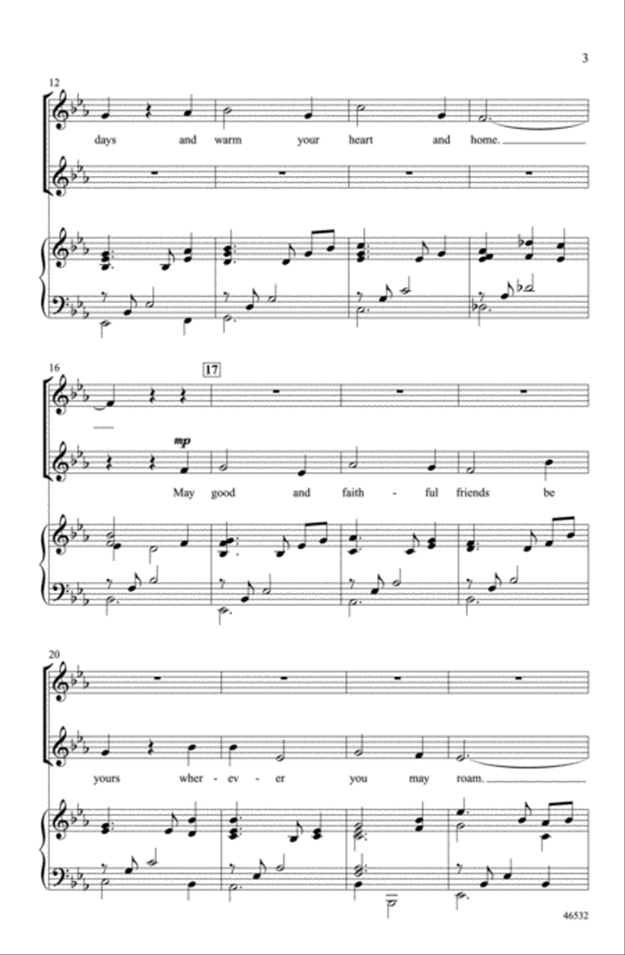 May a Rainbow Run Beside You Choir scores gallery preview page 2