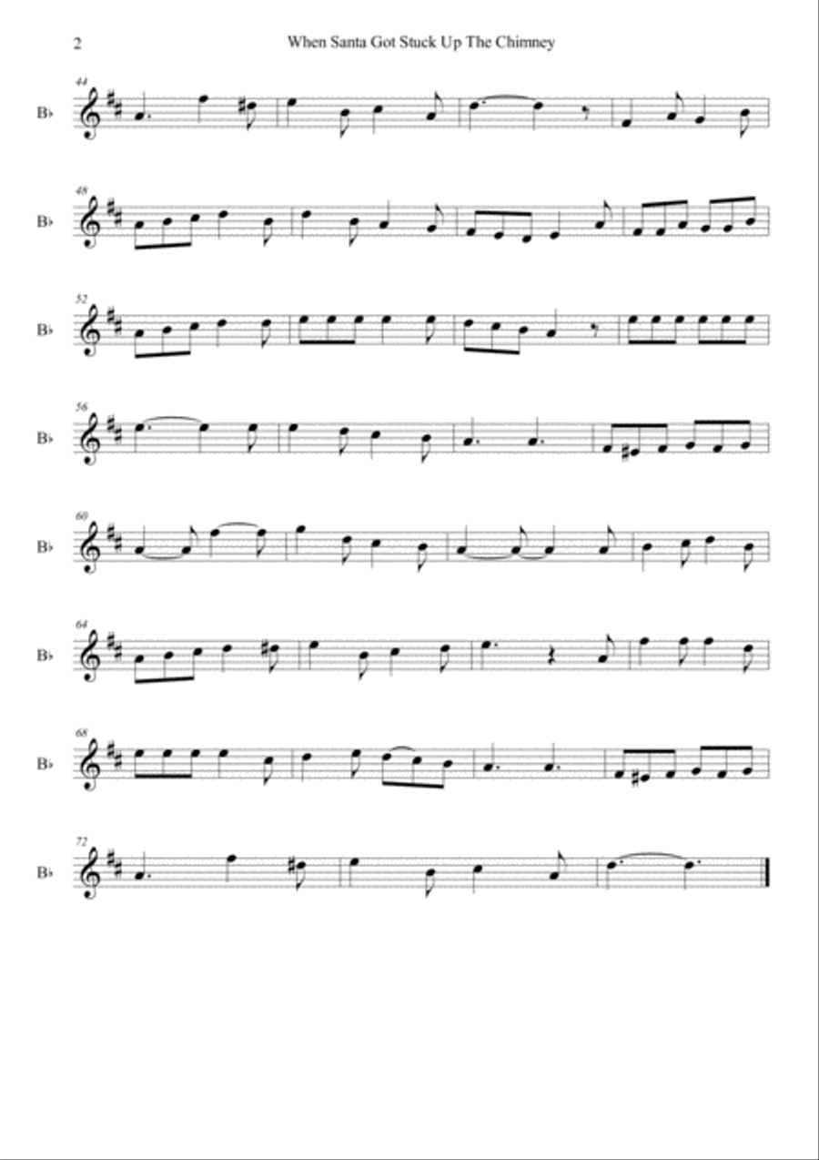 When Santa Got Stuck Up The Chimney Large Ensemble scores gallery preview page 6