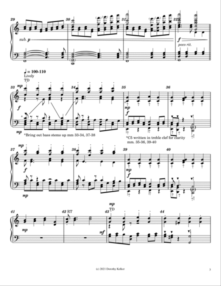 Jesus Christ is Risen Today Handbell Choir scores gallery preview page 3