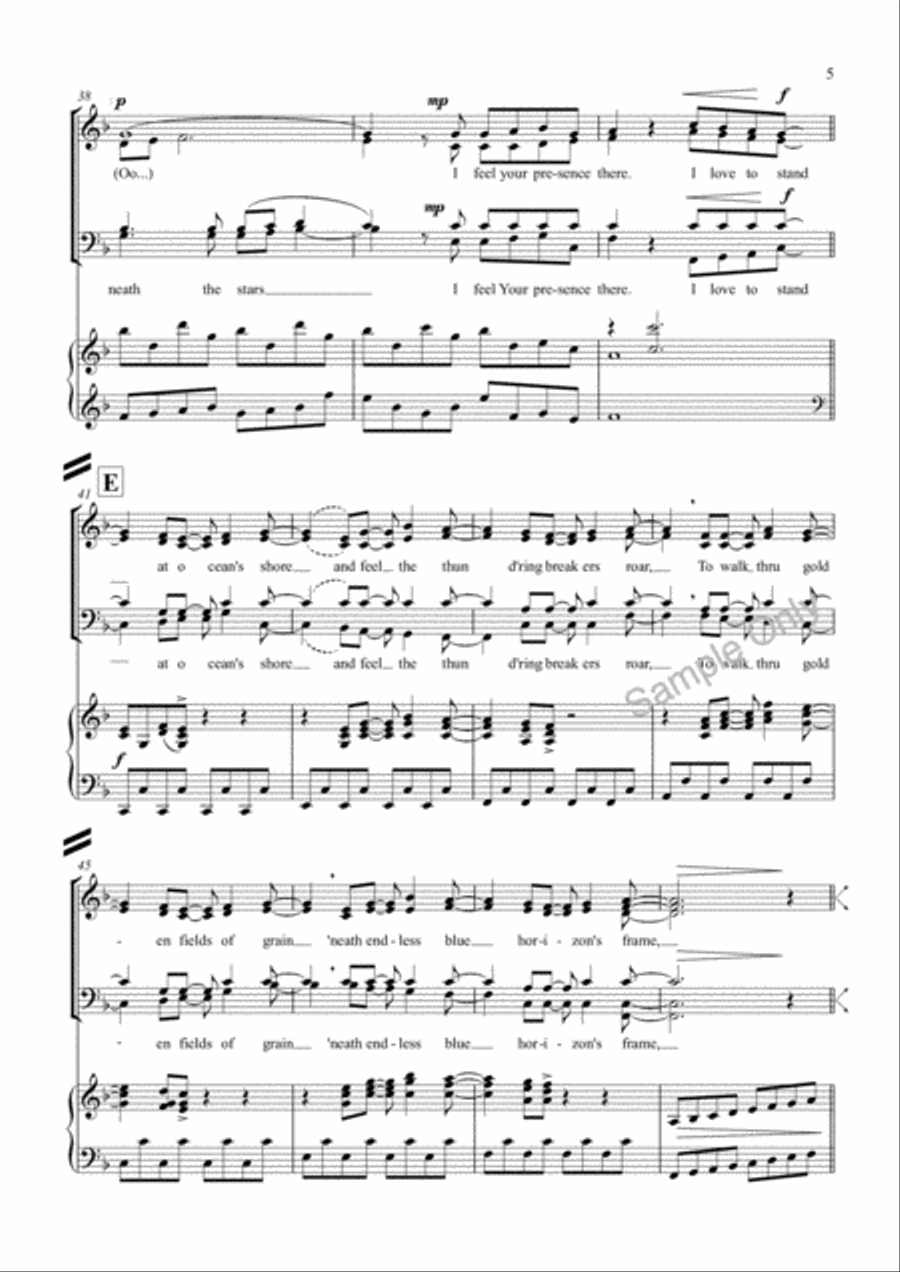 Creation Calls 4-Part scores gallery preview page 5