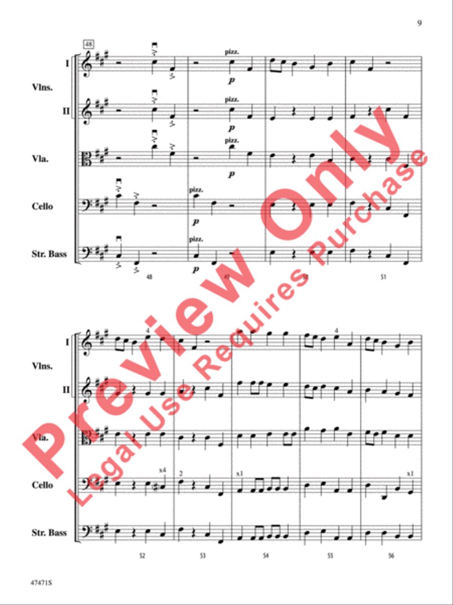 The Monster Named Stretch String Orchestra scores gallery preview page 10