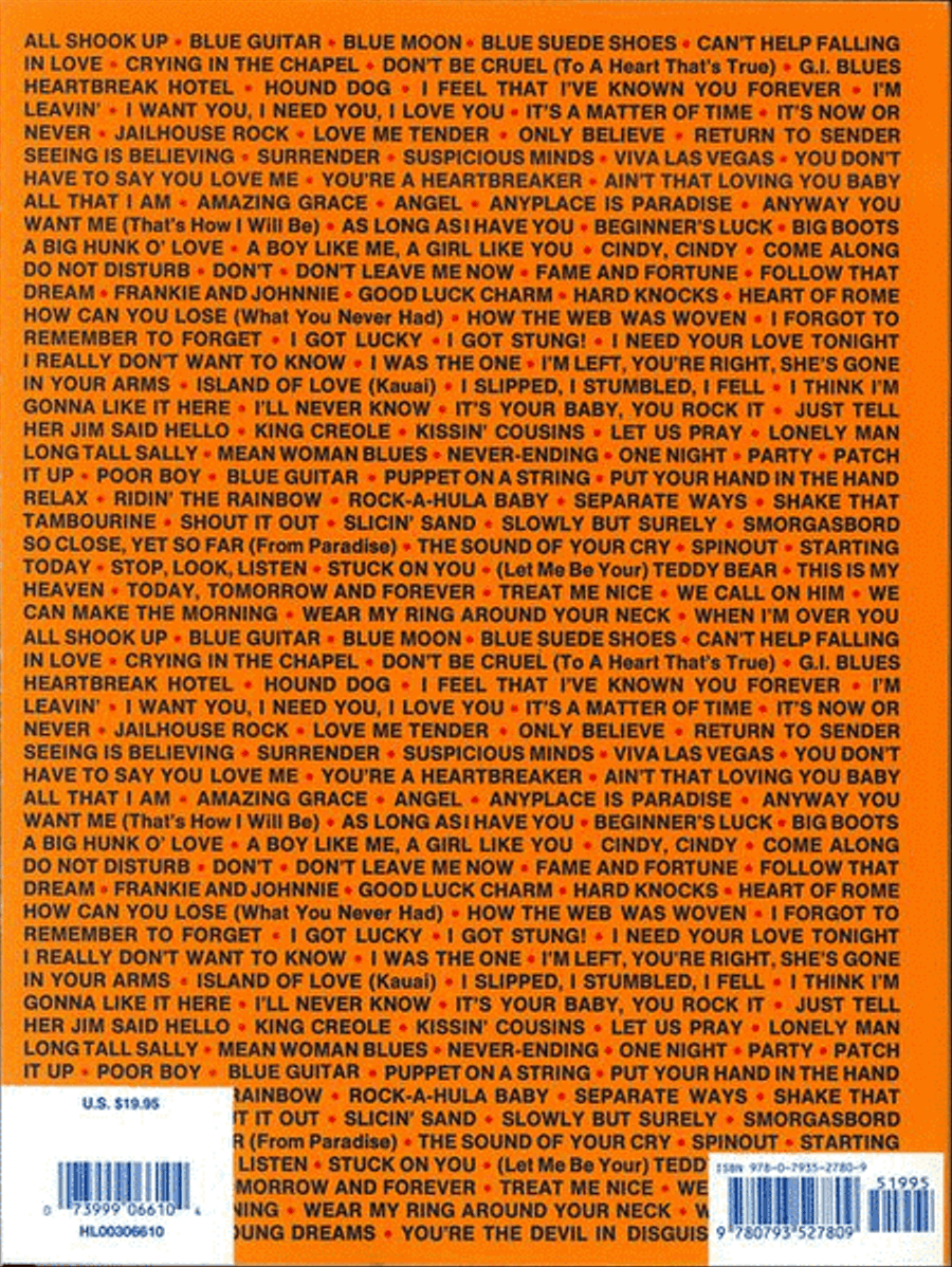 Elvis Elvis Elvis – 100 Greatest Hits Piano, Vocal, Guitar scores gallery preview page 10