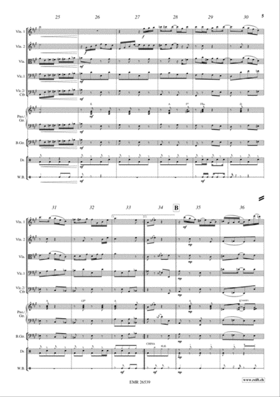 Gladiolus Rag String Quintet scores gallery preview page 5