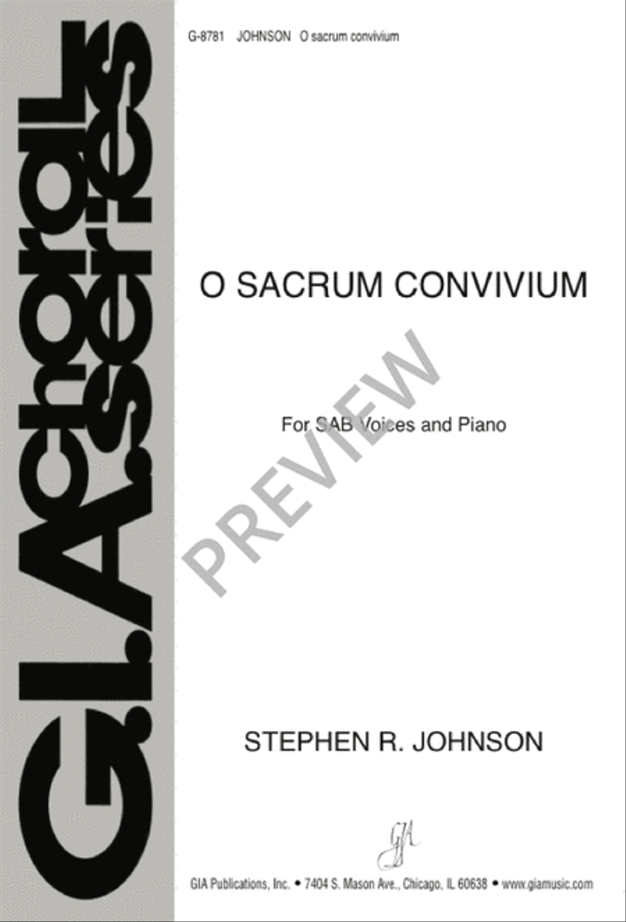 O Sacrum Convivium 3-Part scores gallery preview page 2