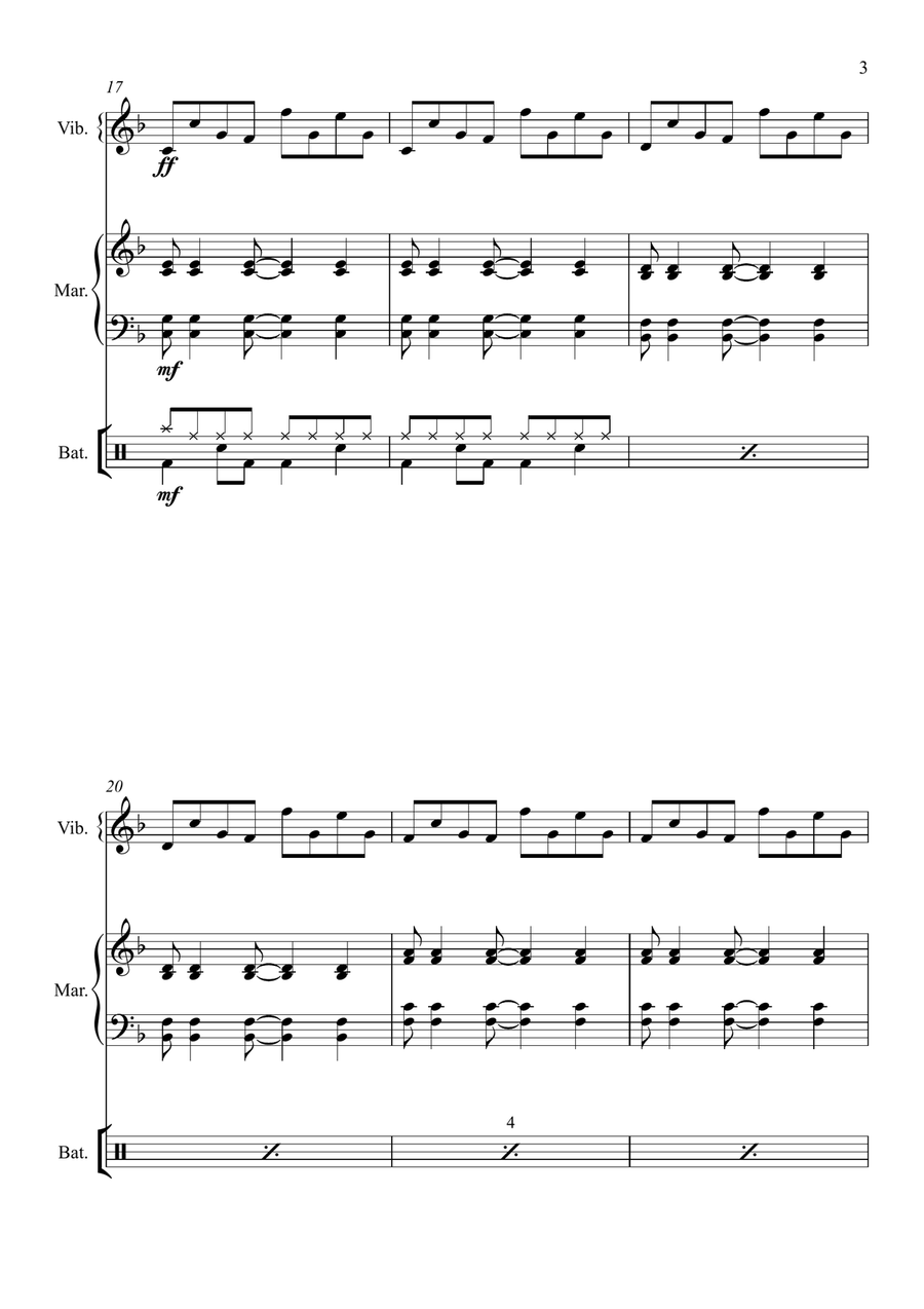 Sweet Child O' Mine Sweet Child O' Mine Percussion Ensemble scores gallery preview page 5