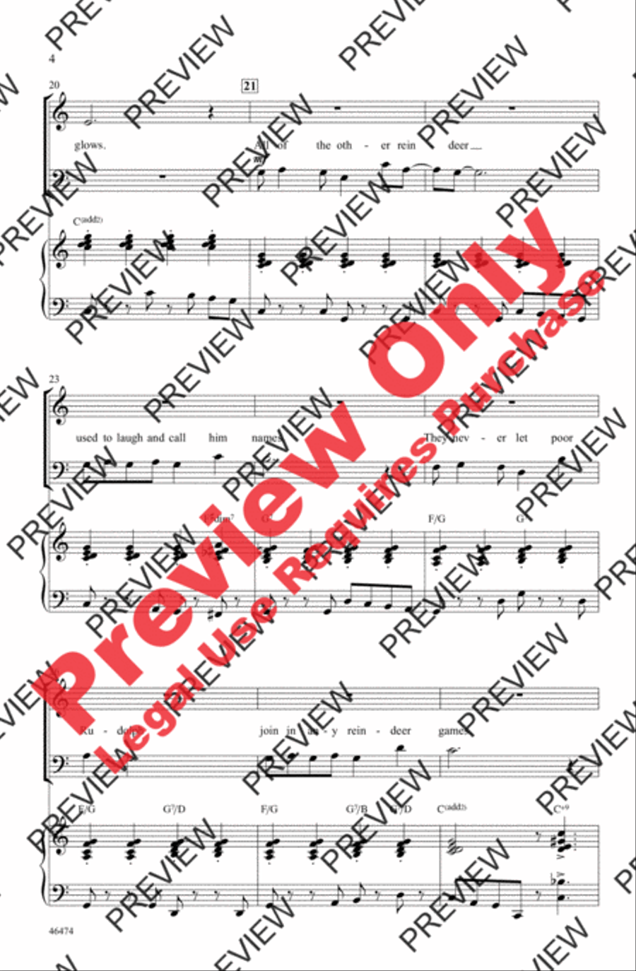 Rudolph, Frosty, and Suzy 3-Part scores gallery preview page 4