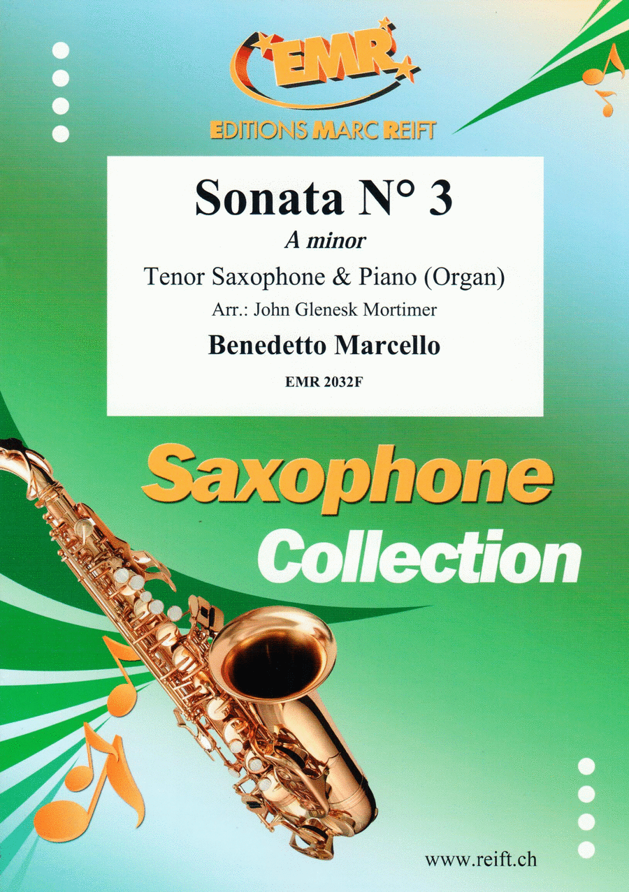 Sonata No. 3 Tenor Saxophone scores gallery preview page 1