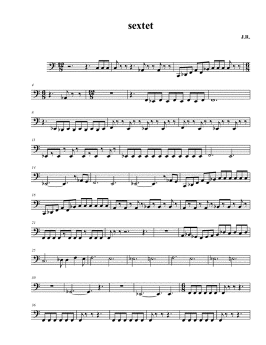 Fantasy for 6 Tubas : Tuba 3