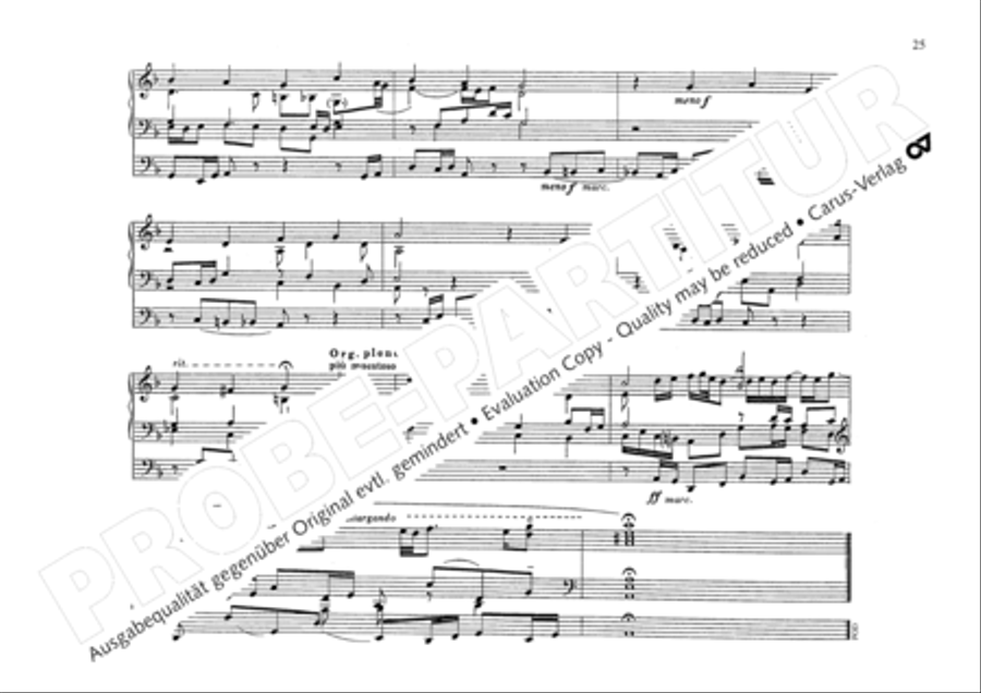 O God, from heaven look on us (Ach Gott, vom Himmel sieh darein) Organ scores gallery preview page 28