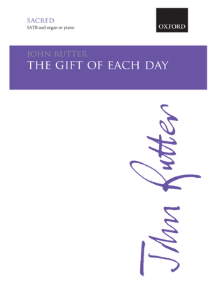 Book cover for The gift of each day