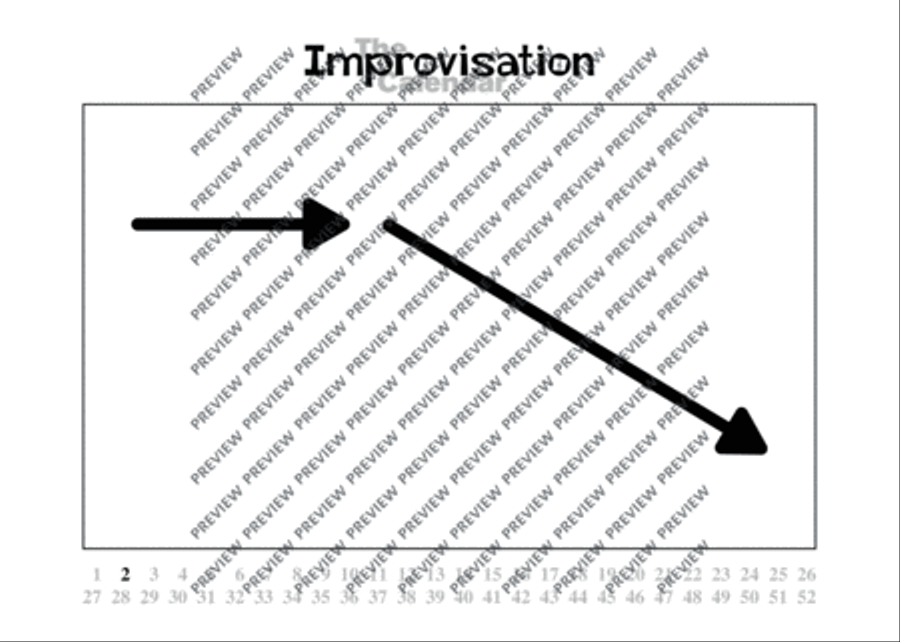 Improvisation Calendar Score scores gallery preview page 7