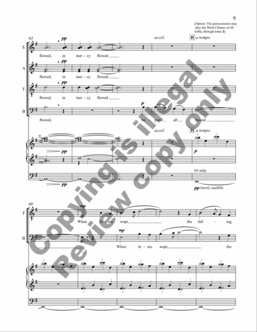 When Jesus Wept (Full/Organ Score) Choir scores gallery preview page 18