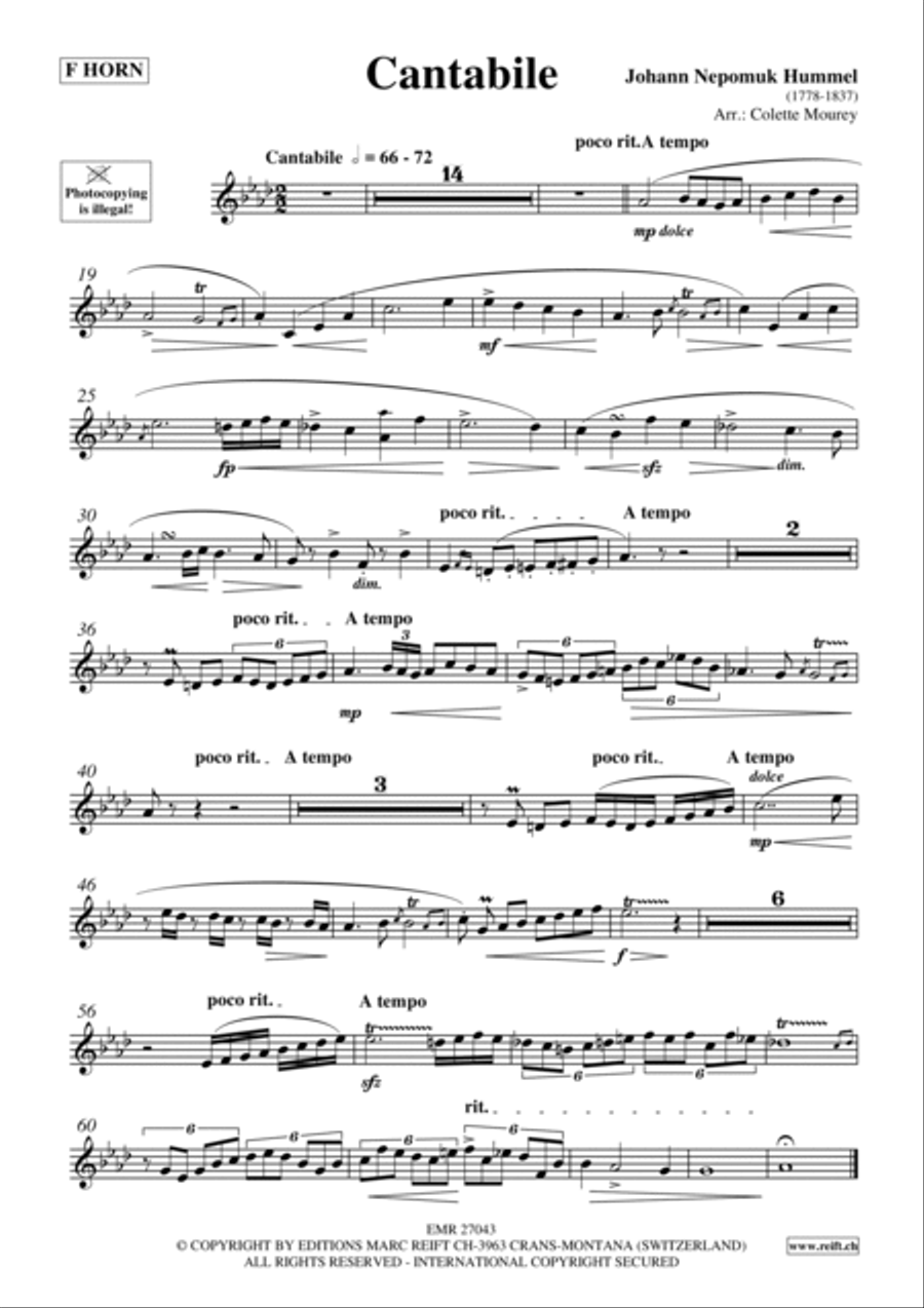Cantabile Horn scores gallery preview page 2