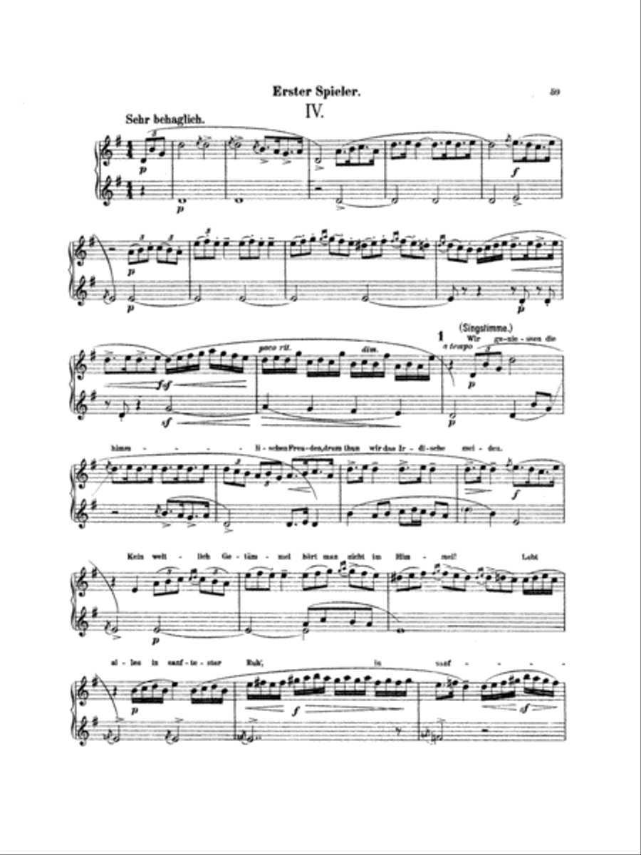 Mahler: Symphony No. 4, in G Major Piano Duet scores gallery preview page 2