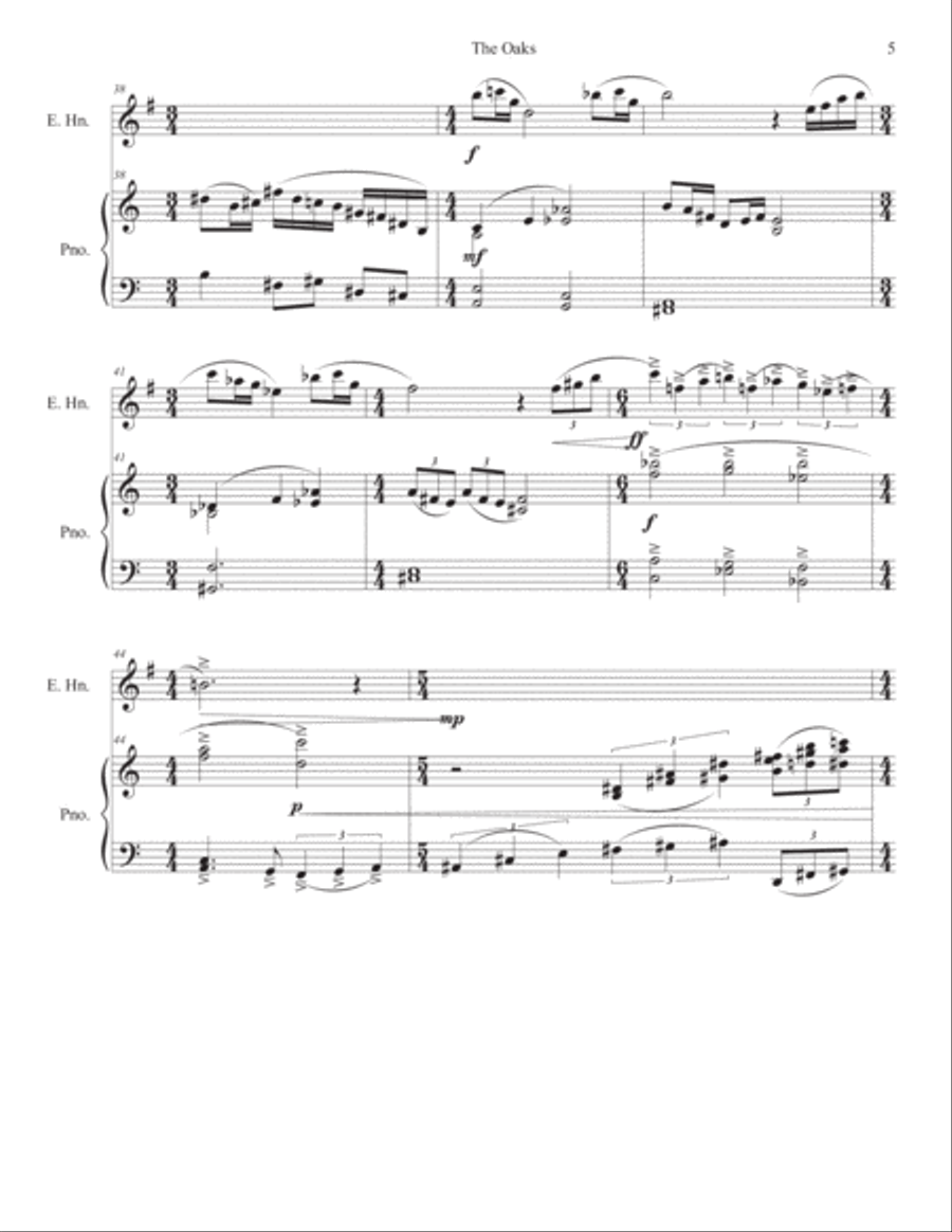 The Oaks English Horn scores gallery preview page 6