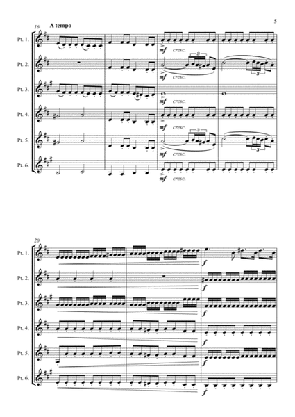 Brass Sextet - Mozart - Eine Kleine Nachtmusik - 1st Mvt. image number null