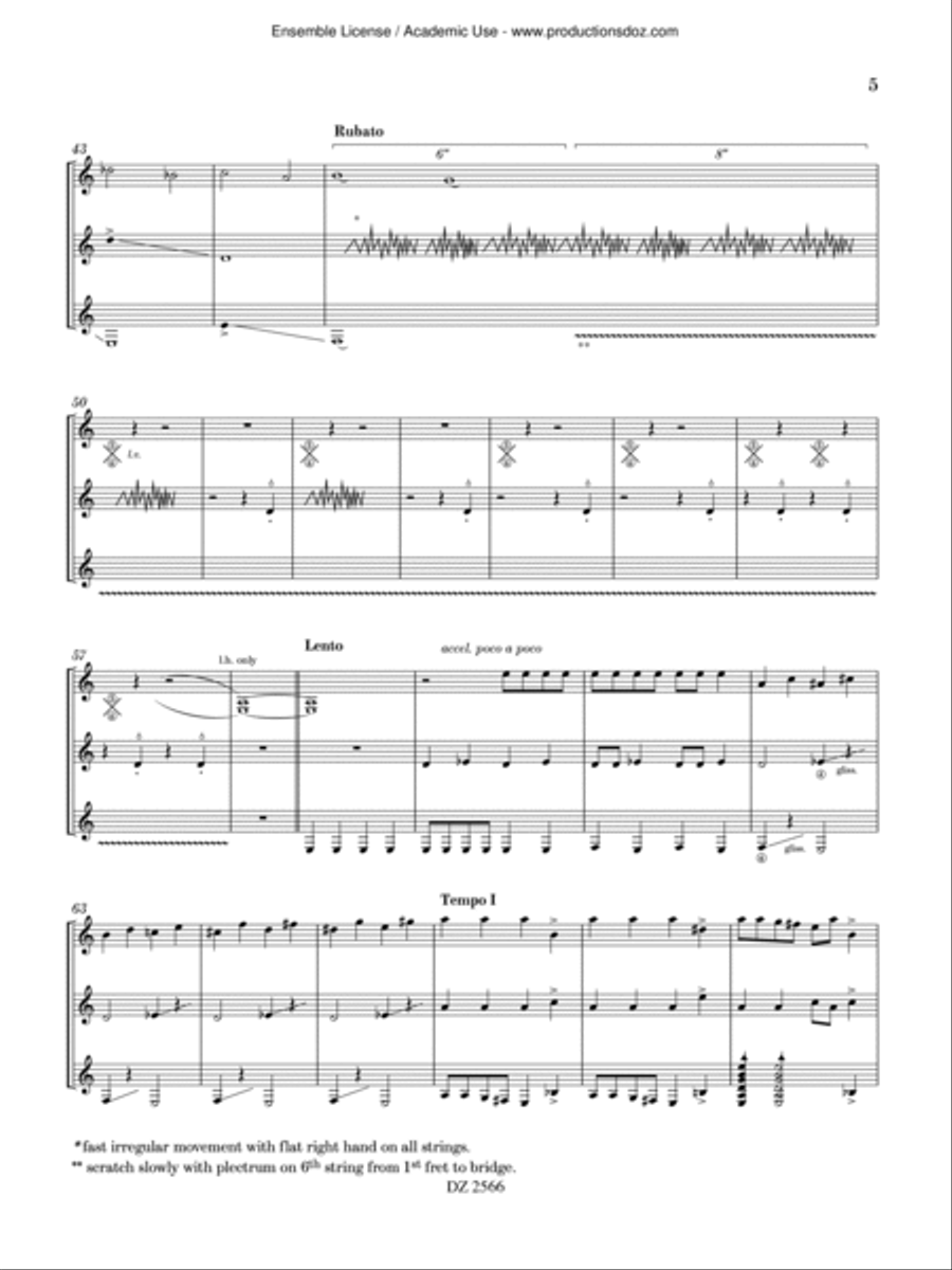 Robot Dance Guitar Ensemble scores gallery preview page 5