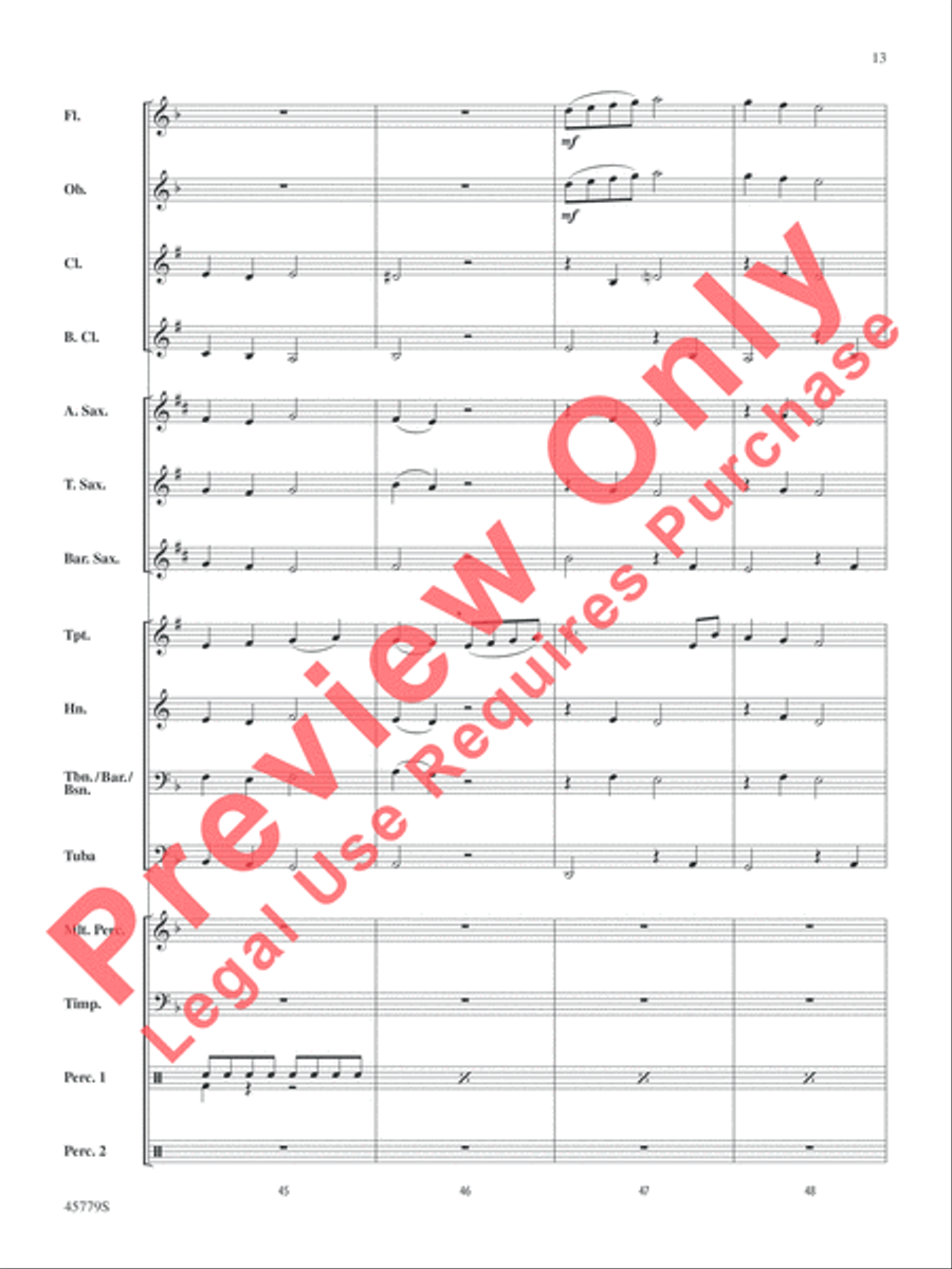 Mary, Did You Know? Concert Band scores gallery preview page 14