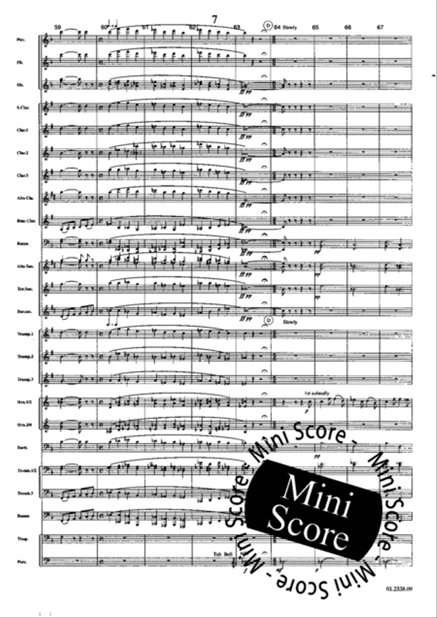 Suite Acadienne Concert Band scores gallery preview page 11