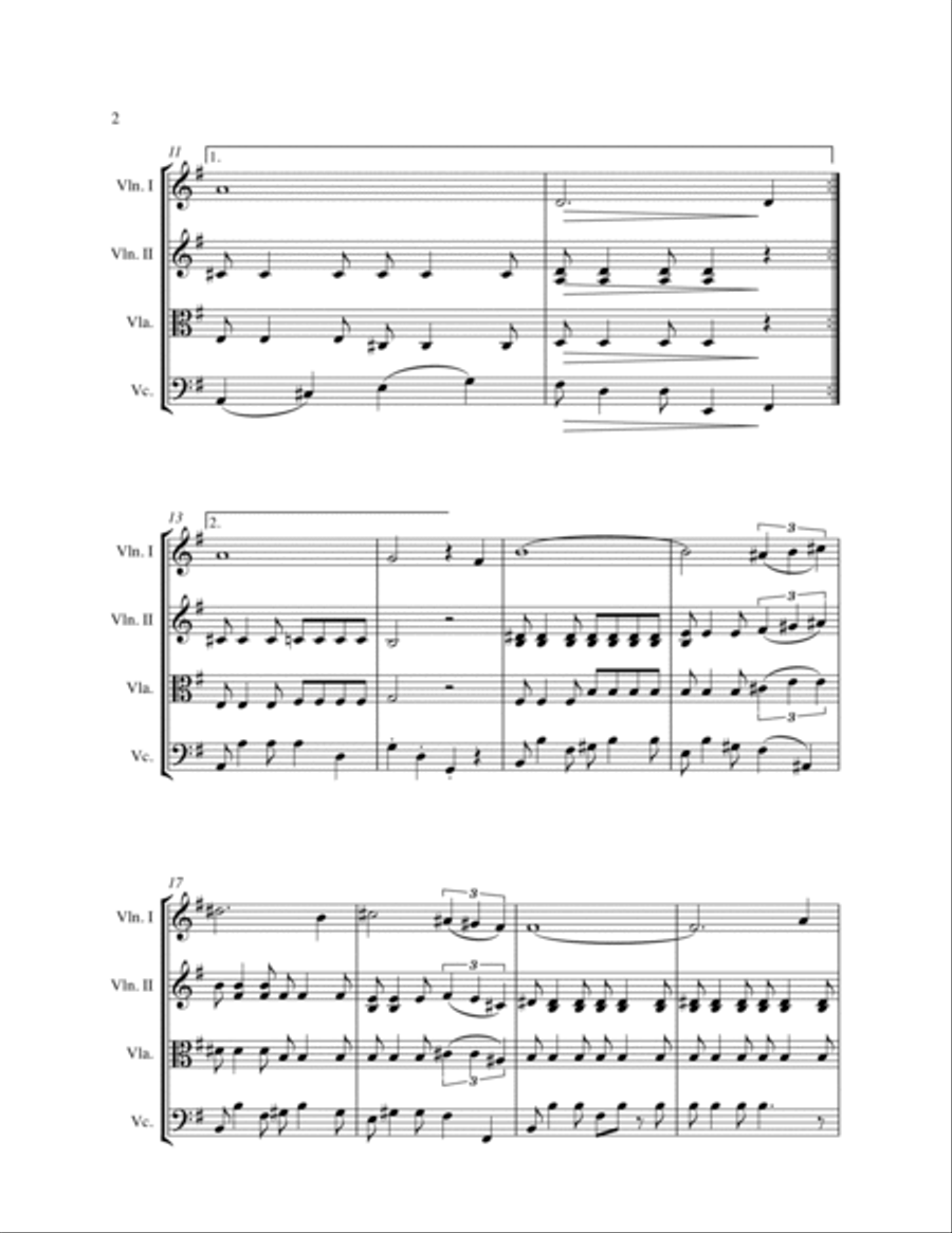 Beyond The Sea String Quartet scores gallery preview page 5