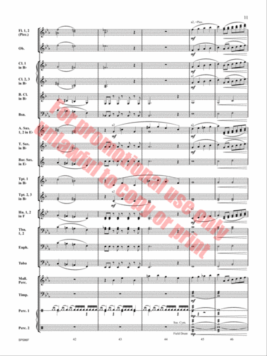 The Hornet's Nest Concert Band scores gallery preview page 12